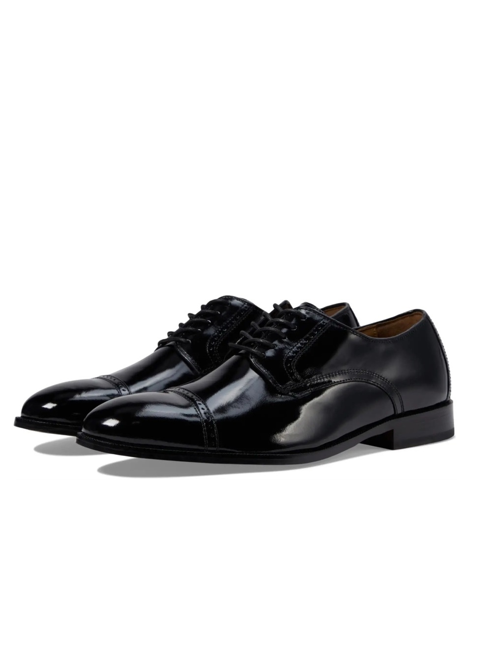 Johnston & Murphy Bradford Dress Cap Toe Oxford {Black} 9.5D